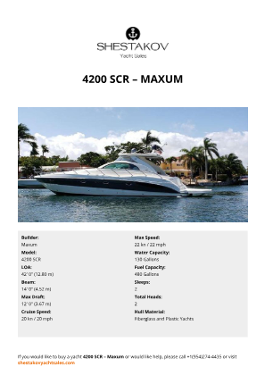 Maxum - 4200 SCR