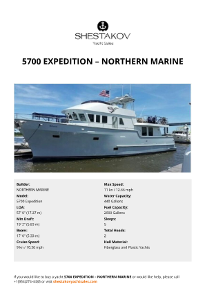 NORTHERN MARINE - 5700 Expedition