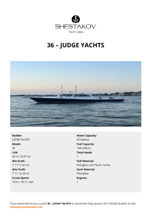 JUDGE YACHTS - 36