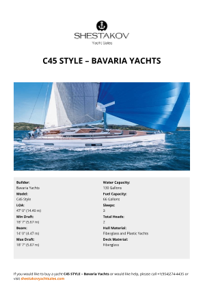 Bavaria Yachts - C45 Style