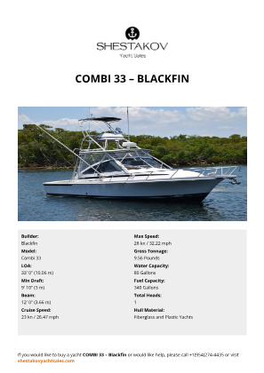 Blackfin - Combi 33