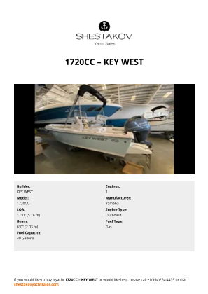 KEY WEST - 1720CC