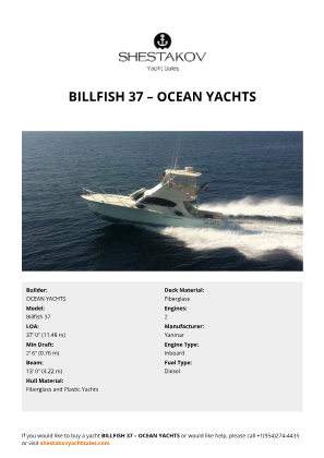 OCEAN YACHTS - Billfish 37