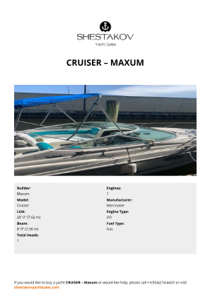 Maxum - Cruiser