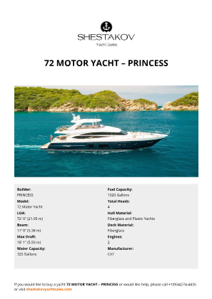 PRINCESS - 72 Motor Yacht