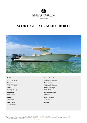 SCOUT BOATS - SCOUT 320 LXF