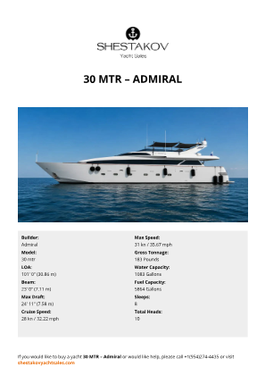 Admiral - 30 mtr