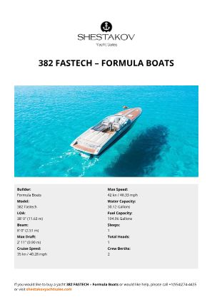 Formula Boats - 382 Fastech
