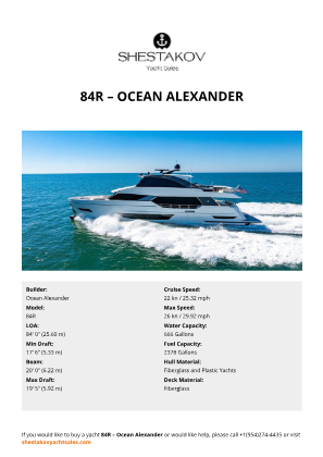 Ocean Alexander - 84R