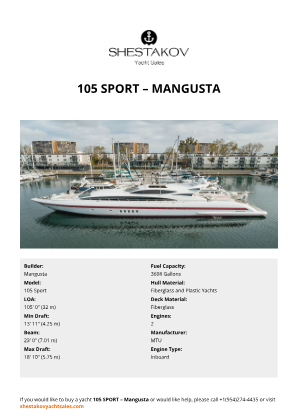 Mangusta - 105 Sport