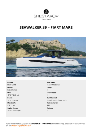 FIART MARE - Seawalker 39