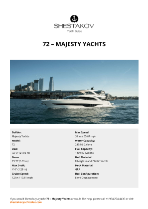 Majesty Yachts - 72