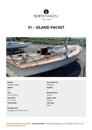 ISLAND PACKET - 31