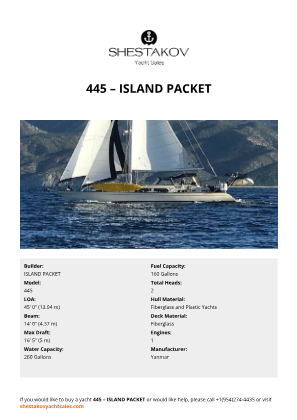 ISLAND PACKET - 445