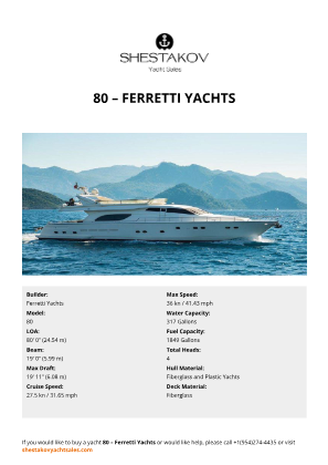 Ferretti Yachts - 80