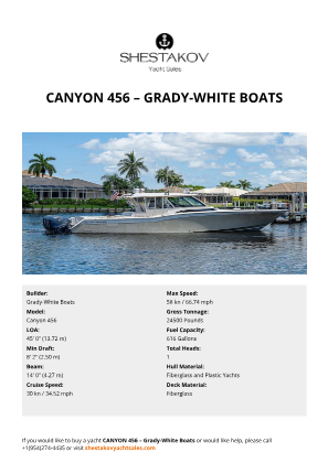 Grady-White Boats - Canyon 456