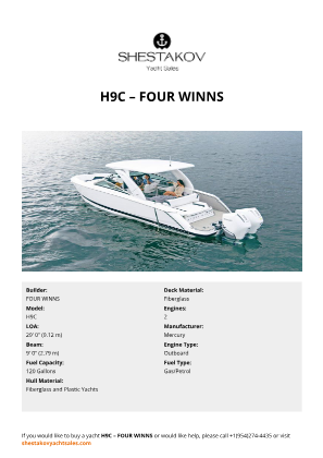 FOUR WINNS - H9C