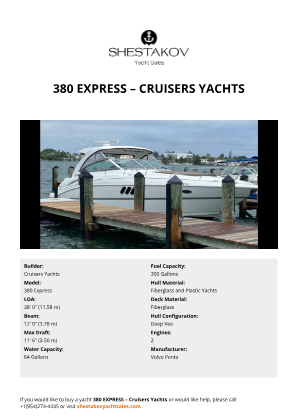 Cruisers Yachts - 380 Express