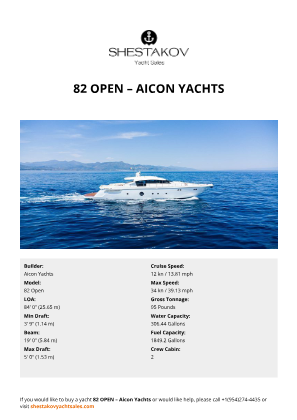 Aicon Yachts - 82 Open