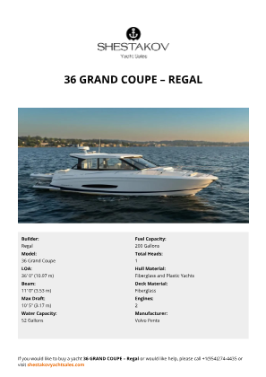Regal - 36 Grand Coupe