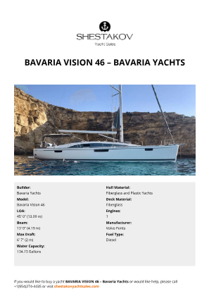 Bavaria Yachts - Bavaria Vision 46