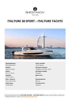 ITALYURE YACHTS - Italyure 38 Sport