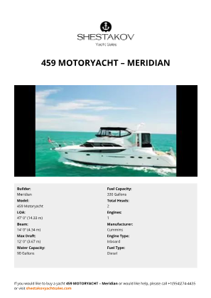 Meridian - 459 Motoryacht