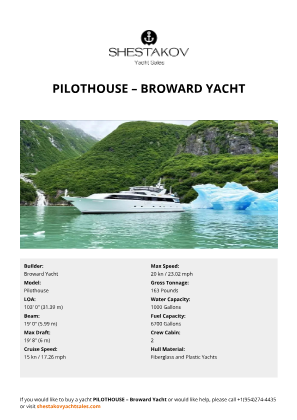 Broward Yacht - Pilothouse
