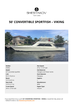 VIKING - 50' Convertible Sportfish