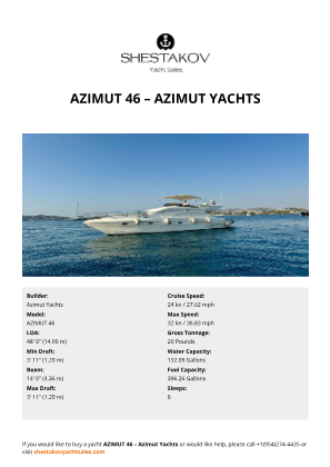 Azimut Yachts - AZIMUT 46