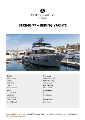 Bering Yachts - BERING 77