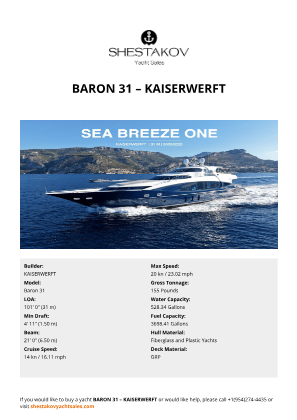 KAISERWERFT - Baron 31