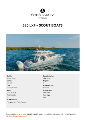 SCOUT BOATS - 530 LXF