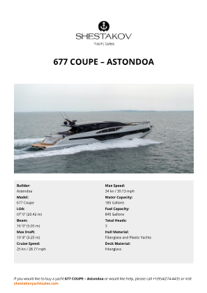 Astondoa - 677 Coupe