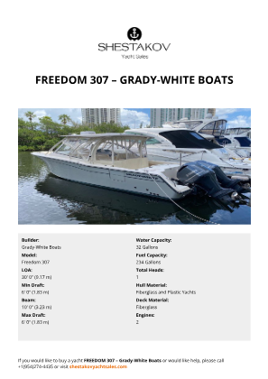 Grady-White Boats - Freedom 307