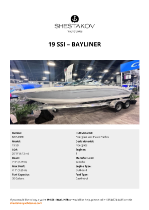 BAYLINER - 19 SSI