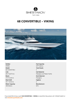 VIKING - 68 CONVERTIBLE