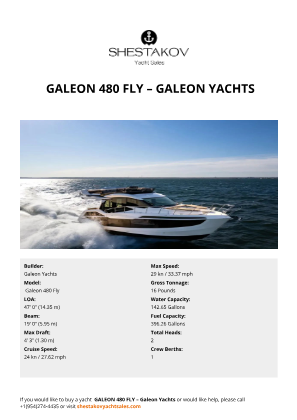 Galeon Yachts -  Galeon 480 Fly