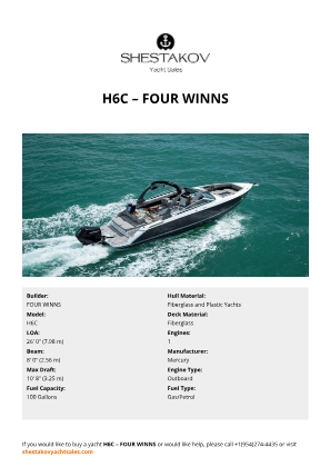 FOUR WINNS - H6C