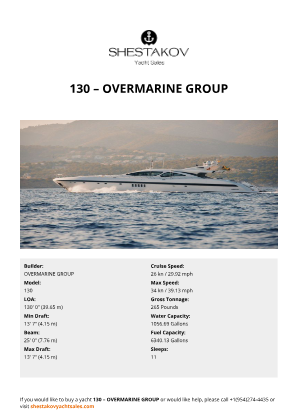 OVERMARINE GROUP - 130