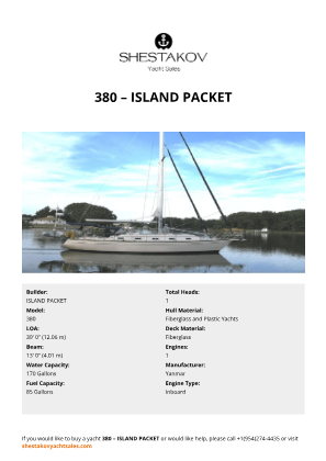 ISLAND PACKET - 380