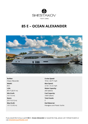Ocean Alexander - 85 E