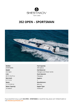 SPORTSMAN - 352 Open