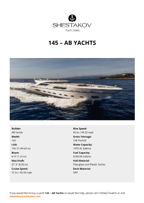 AB Yachts - 145