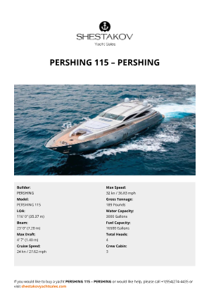PERSHING - PERSHING 115