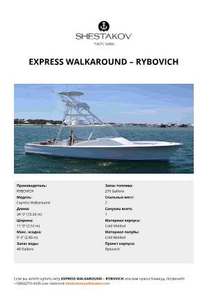 RYBOVICH - Express Walkaround