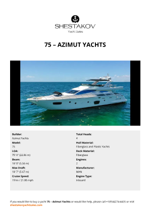Azimut Yachts - 75