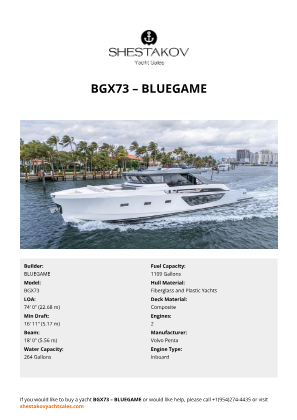 BLUEGAME - BGX73