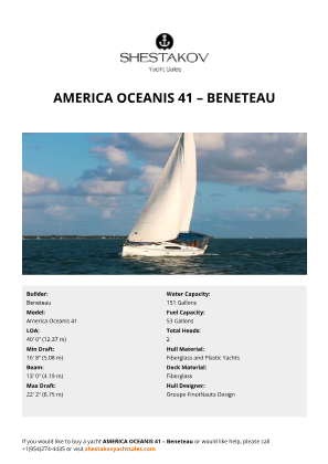 Beneteau - America Oceanis 41