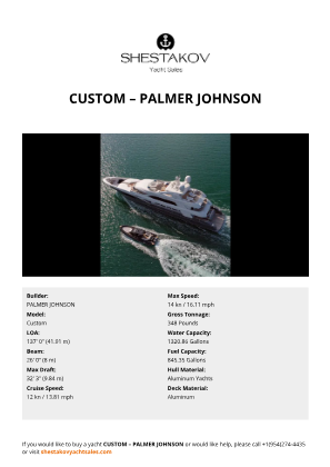 PALMER JOHNSON - Custom